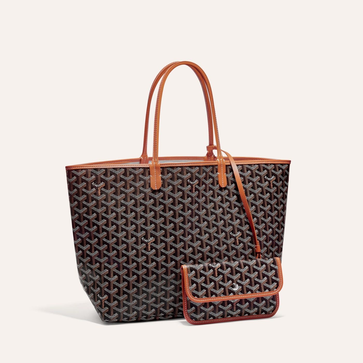 Goyard Saint Louis PM Tote Bag Black and Brown - Image 1